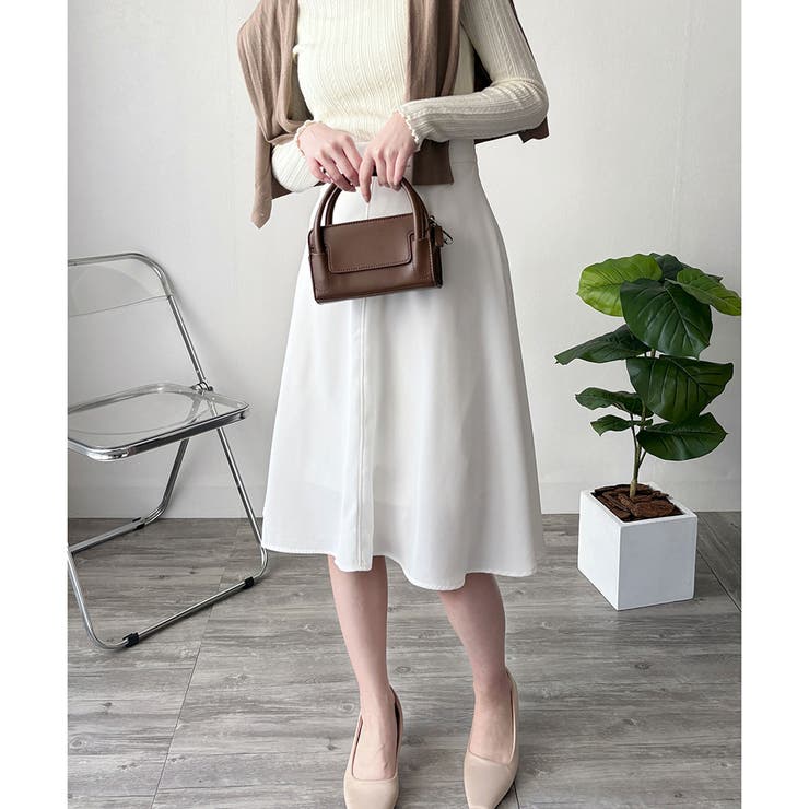 ひざ丈Aラインスカート スカート フレアシルエット | Amulet | 詳細画像29 