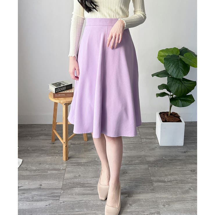 ひざ丈Aラインスカート スカート フレアシルエット | Amulet | 詳細画像35 