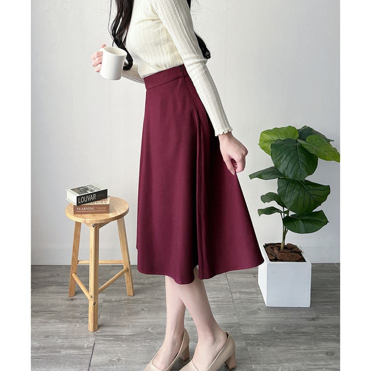 ひざ丈Aラインスカート スカート フレアシルエット | Amulet | 詳細画像39 