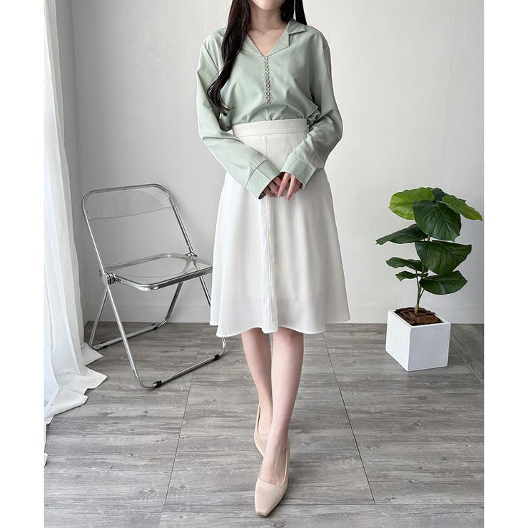 ひざ丈Aラインスカート スカート フレアシルエット | Amulet | 詳細画像4 