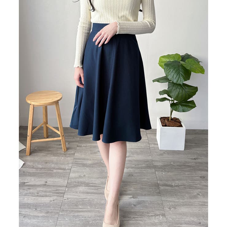 ひざ丈Aラインスカート スカート フレアシルエット | Amulet | 詳細画像6 