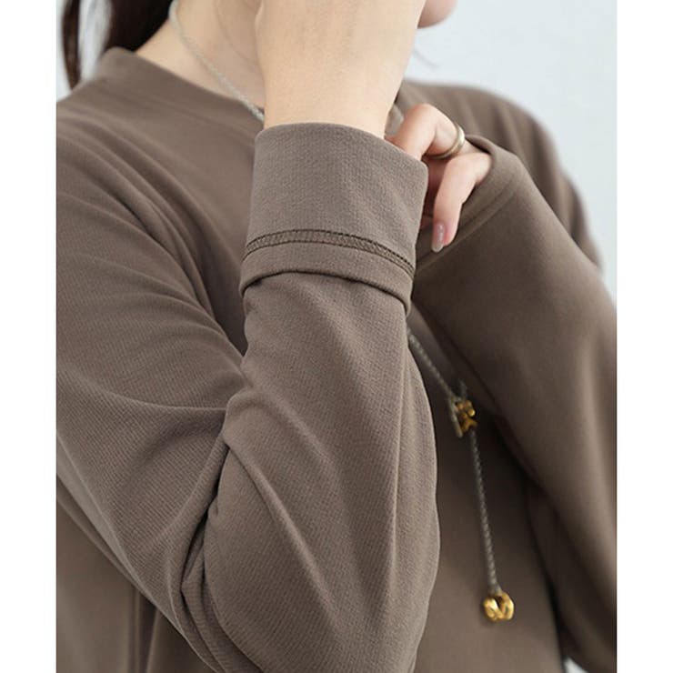 裏起毛ストレートロングワンピース レディース カジュアル | Amulet | 詳細画像24 