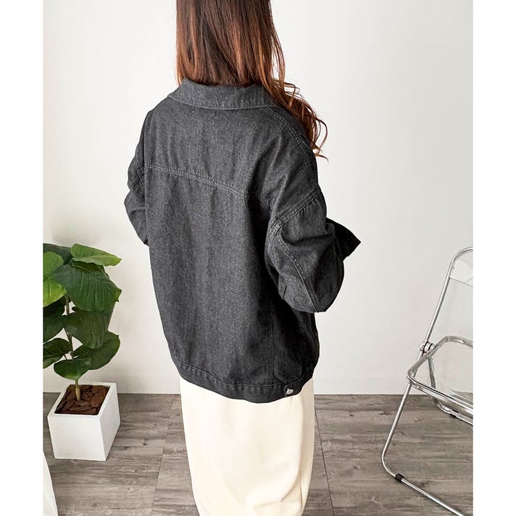 フード付きデニムライクジャケット レディース カジュアル | Amulet | 詳細画像26 