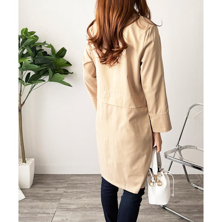 ロング丈ライトシャツアウター レディース カジュアル | Amulet | 詳細画像12 