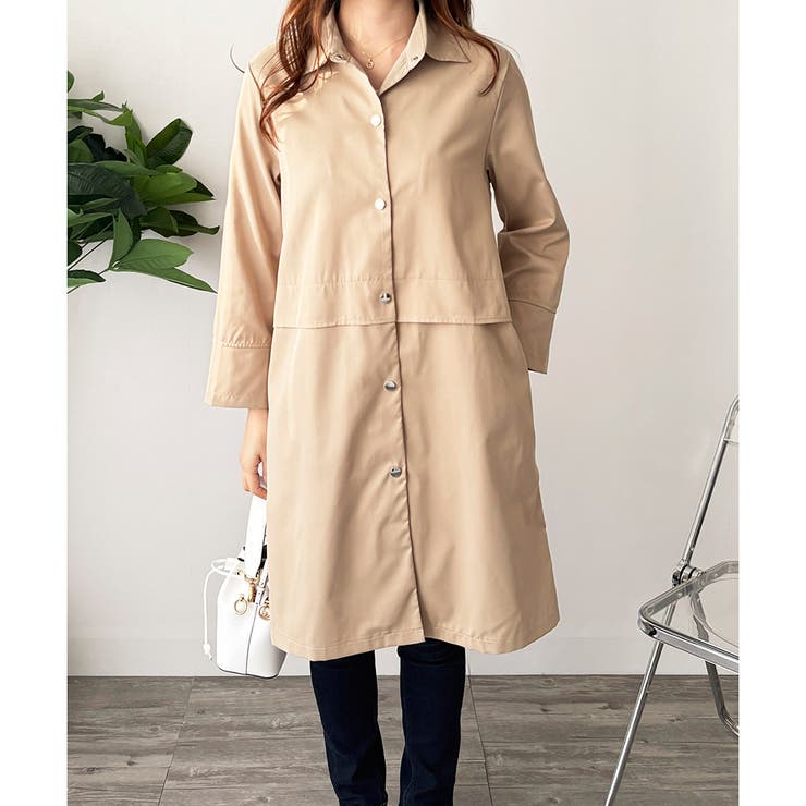 ロング丈ライトシャツアウター レディース カジュアル | Amulet | 詳細画像13 