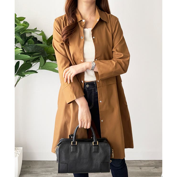 ロング丈ライトシャツアウター レディース カジュアル | Amulet | 詳細画像20 