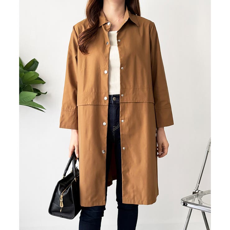 ロング丈ライトシャツアウター レディース カジュアル | Amulet | 詳細画像23 