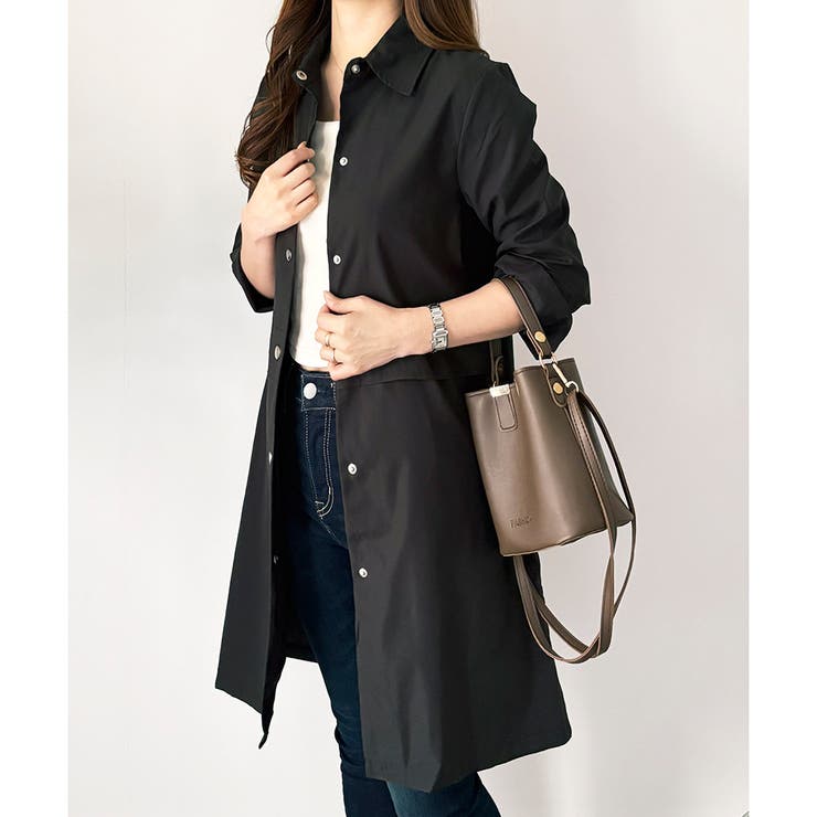 ロング丈ライトシャツアウター レディース カジュアル | Amulet | 詳細画像29 