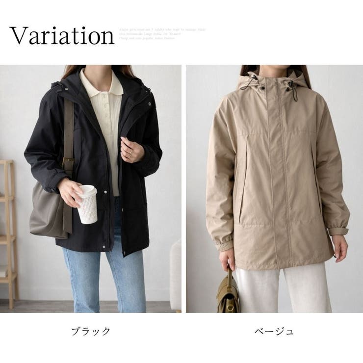 フード付きマウンテンパーカー レディース カジュアル | Amulet | 詳細画像5 