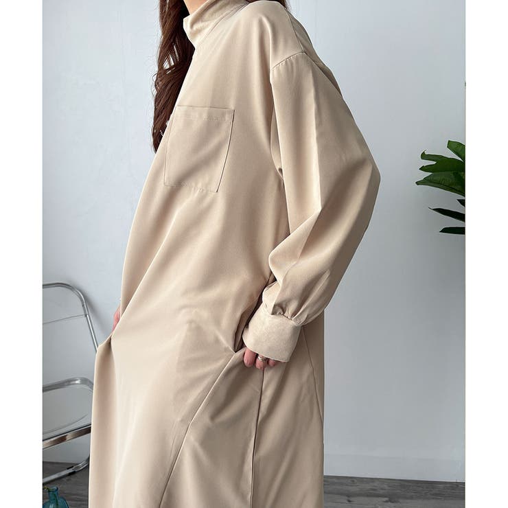 ハイネックロングワンピース レディース カジュアル | Amulet | 詳細画像19 