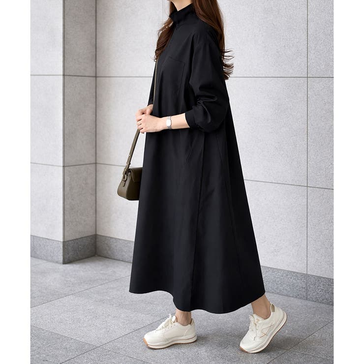 ハイネックロングワンピース レディース カジュアル | Amulet | 詳細画像8 