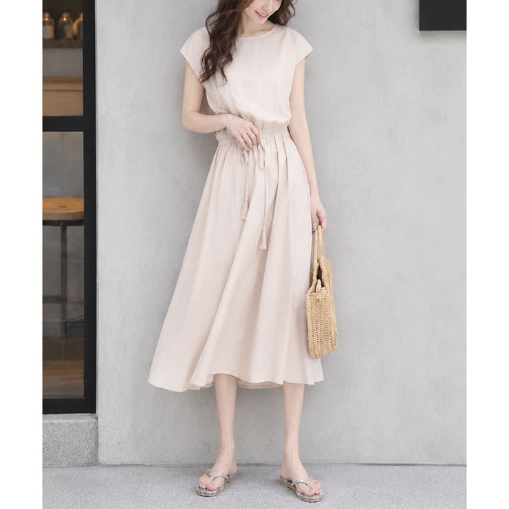 ロングワンピース 夏 レディース[品番：AMSW1777069]｜Amulet
