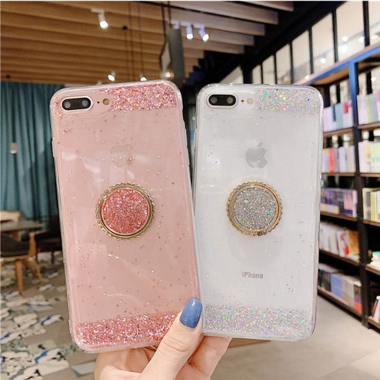 スマホケース キラキラ ラメ バンカーリング付き クリアiphoneケース 品番 Orpw Marcydorn マーシードルン のファッション通販 Shoplist ショップリスト