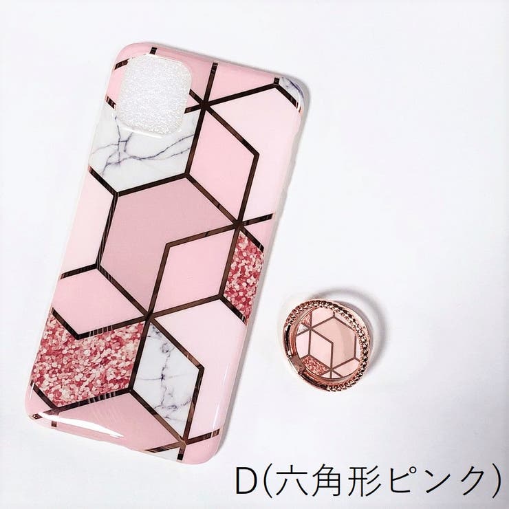 大幅値下げ♡スワロフスキー指輪⭐︎スマホケース付き♪Florere スマホケース カラフルラインパターン バンカーリング付きiPhone