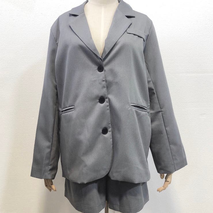 SSK美品　A.D.A.N セットアップ M ジャケット&パンツ　グレー backyard-1_ksuita02