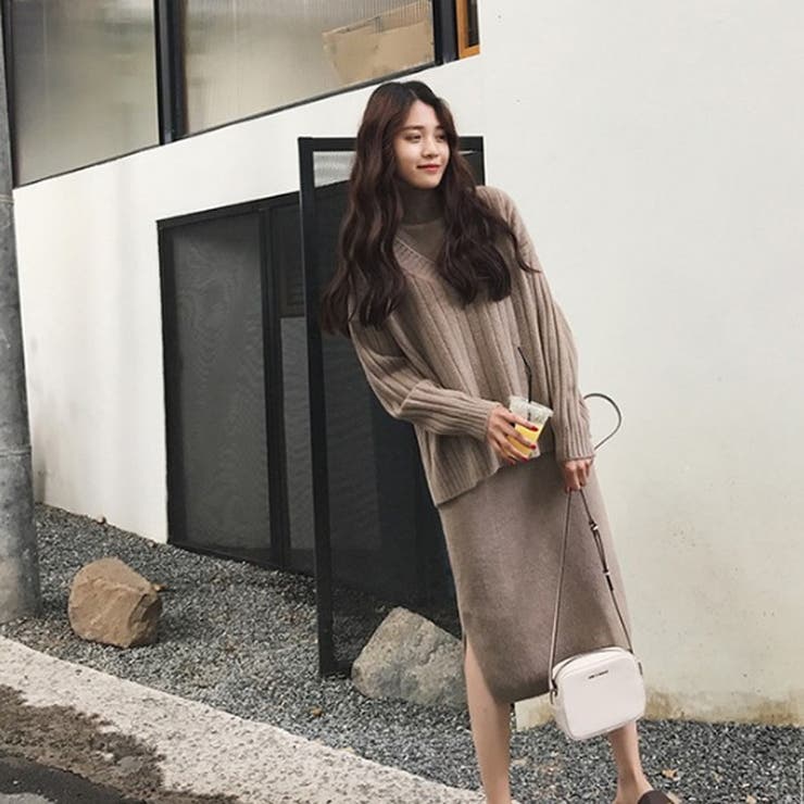 セットアップ シンプル縦ラインニット ニットワンピースセットアップ 品番 Orpw Marcydorn マーシードルン のレディースファッション通販 Shoplist ショップリスト