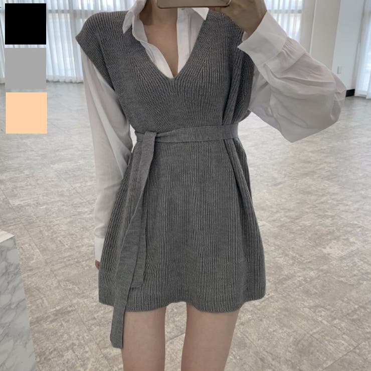 ワンピース ウエストマークショート丈ワンピース ニット 品番 Orpw Marcydorn マーシードルン のレディースファッション通販 Shoplist ショップリスト