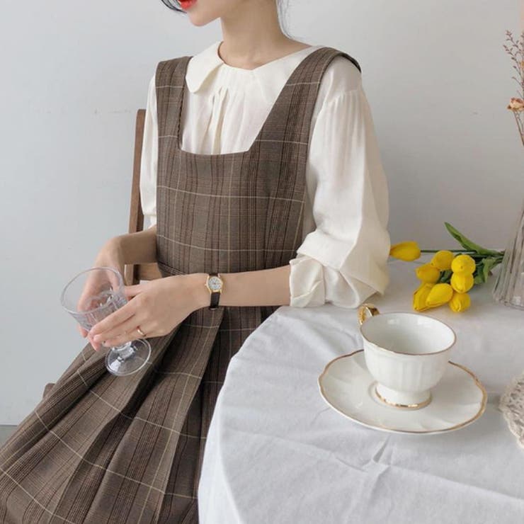 ワンピース ブラウンチェックデザインワンピース 品番 Orpw Marcydorn マーシードルン のレディースファッション通販 Shoplist ショップリスト