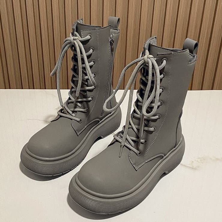 靴 ミドルチューブ編み上げブーツ[品番：ORPW0002413]｜marcydorn