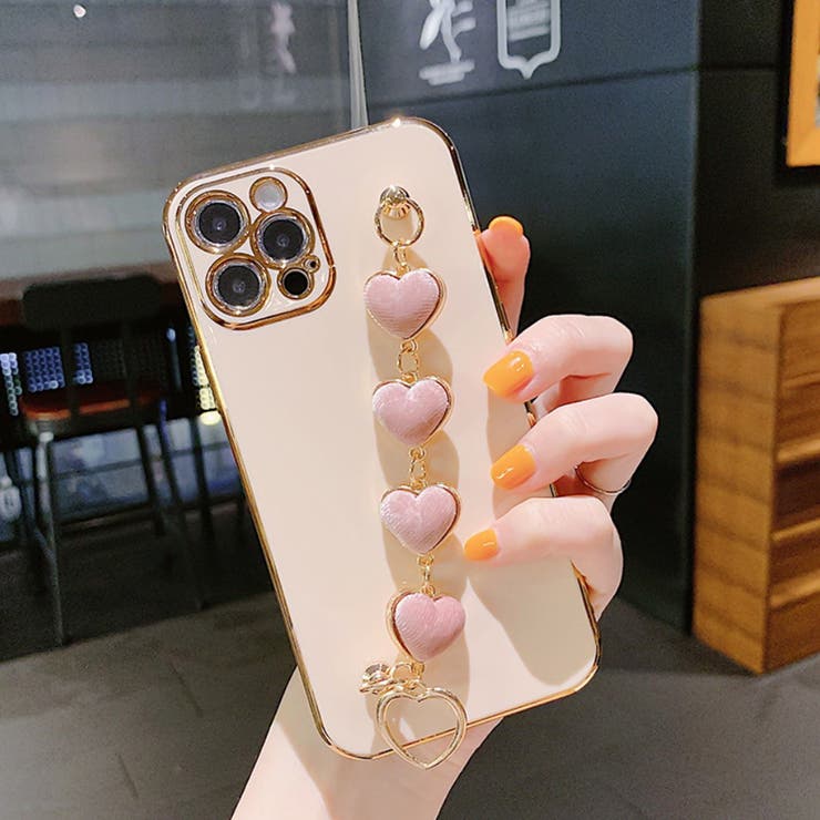 iPhone X XS スマホケース ピンクゴールドハート 100個セット