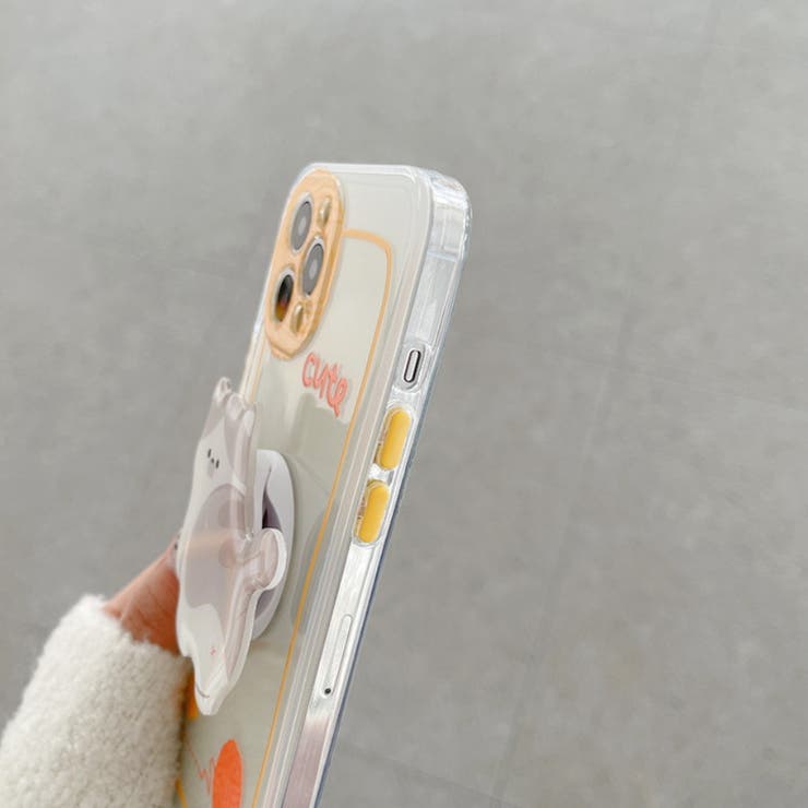 スマホケース もち猫バンカーリング iPhoneケース | marcydorn | 詳細画像6 