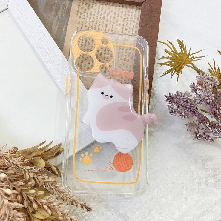 スマホケース もち猫バンカーリング iPhoneケース | marcydorn | 詳細画像9 