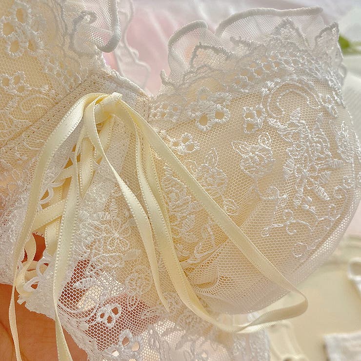 下着 フリルレースリボンブラ＆ショーツセット | marcydorn | 詳細画像7 