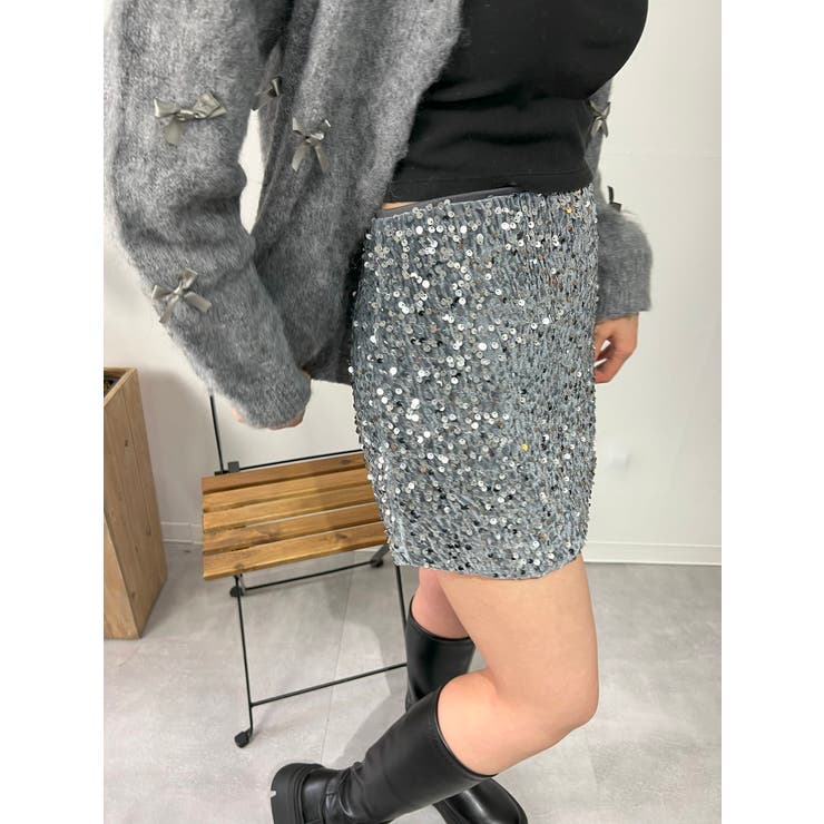 スパンコールミニスカート | marcydorn | 詳細画像8 