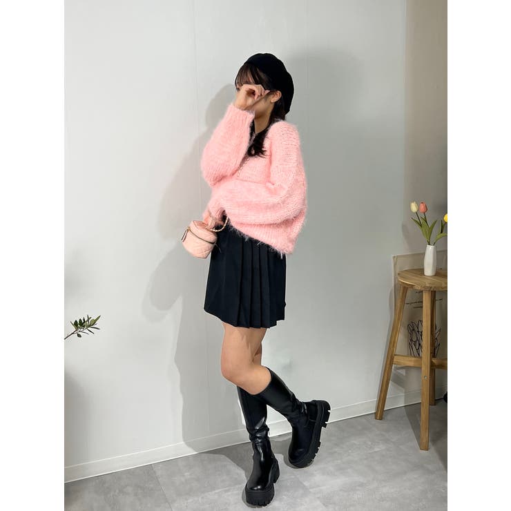 シャギーニット セーター パステルカラー | marcydorn | 詳細画像45 