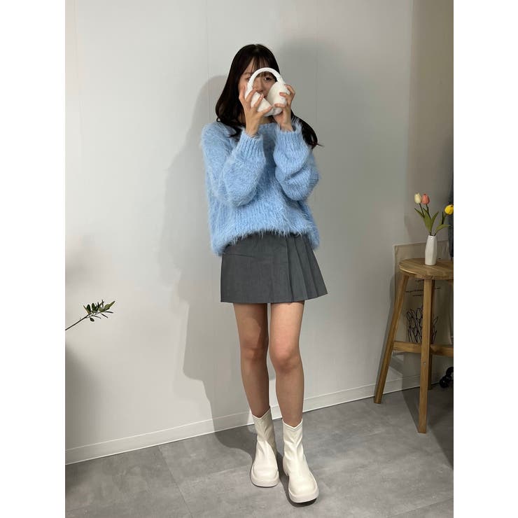 シャギーニット セーター パステルカラー | marcydorn | 詳細画像9 