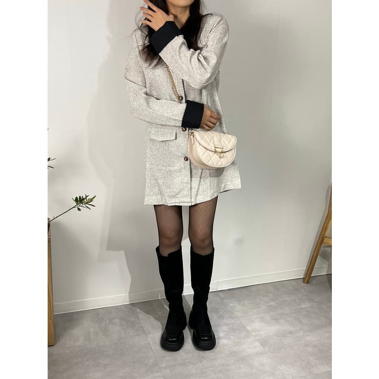 ツイードライクワンピース ジャケット | marcydorn | 詳細画像2 