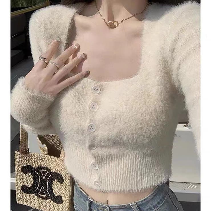 もこもこショート丈ニット | marcydorn | 詳細画像1 