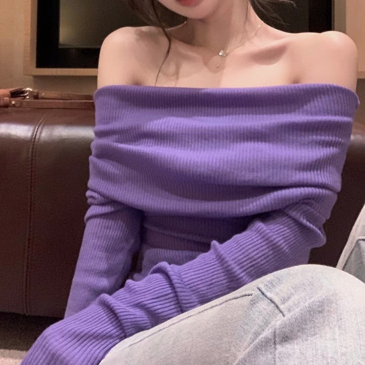 リブオフショルニット | marcydorn | 詳細画像3 