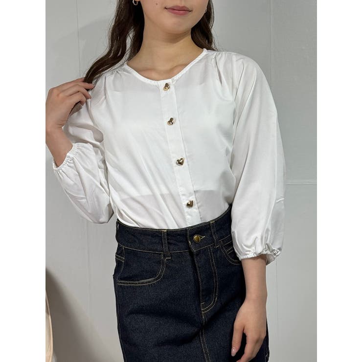 ハートボタンブラウス | marcydorn | 詳細画像10 