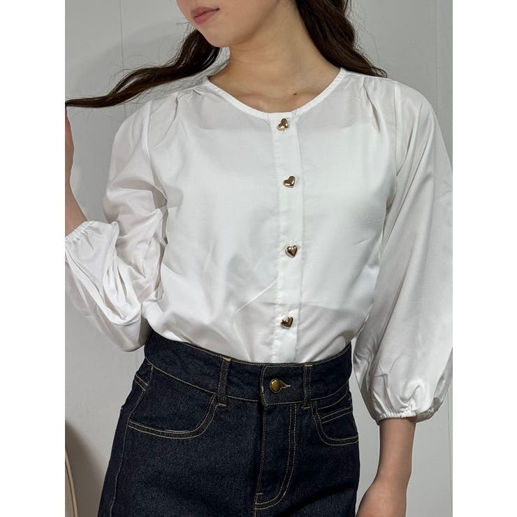 ハートボタンブラウス | marcydorn | 詳細画像11 