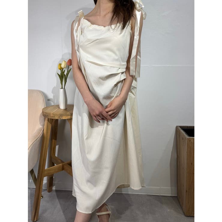 ショルダーリボンホワイトワンピース | marcydorn | 詳細画像5 