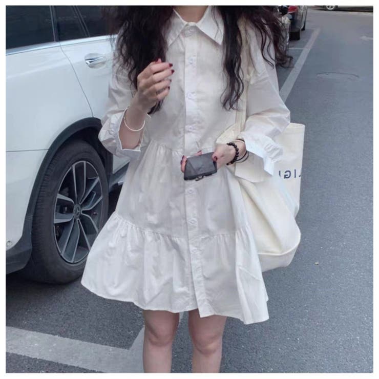 ホワイト | Aラインフレアワンピース | marcydorn