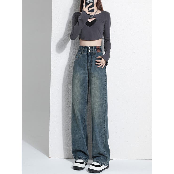 ハイウエストワイドジーンズ | marcydorn | 詳細画像1 