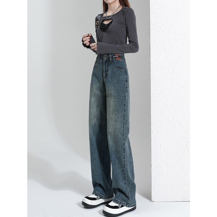 ハイウエストワイドジーンズ | marcydorn | 詳細画像2 