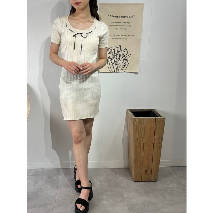 ブラックリボンポイントワンピース | marcydorn | 詳細画像3 