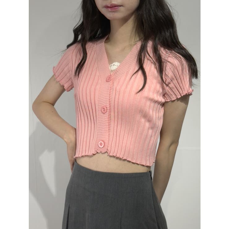 ラインデザイン半袖カーディガン | marcydorn | 詳細画像26 