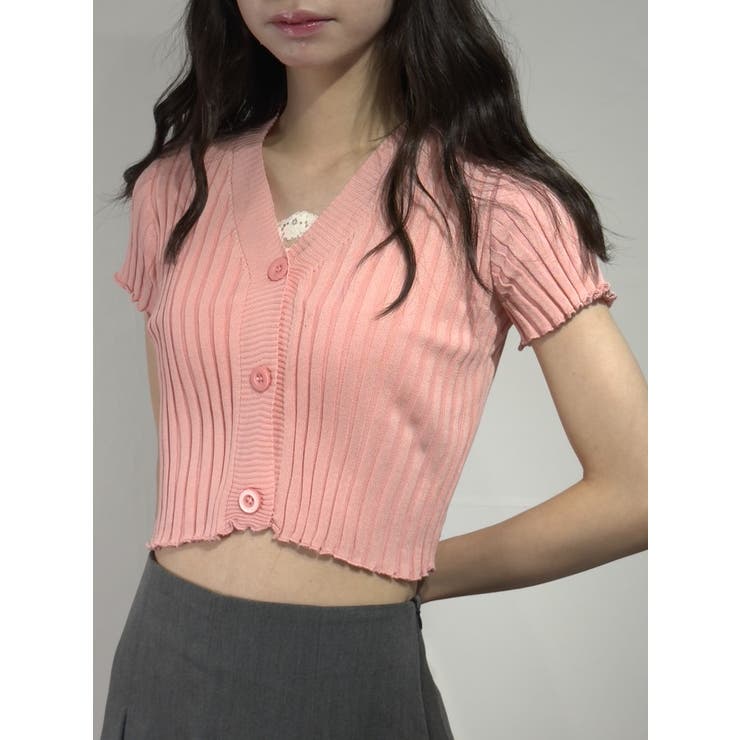 ラインデザイン半袖カーディガン | marcydorn | 詳細画像27 