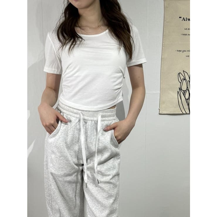 バックオープン×ストラップデザイン Tシャツ | marcydorn | 詳細画像1 