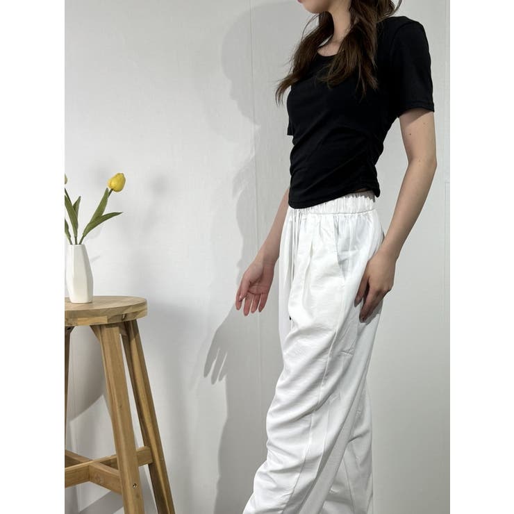 バックオープン×ストラップデザイン Tシャツ | marcydorn | 詳細画像16 