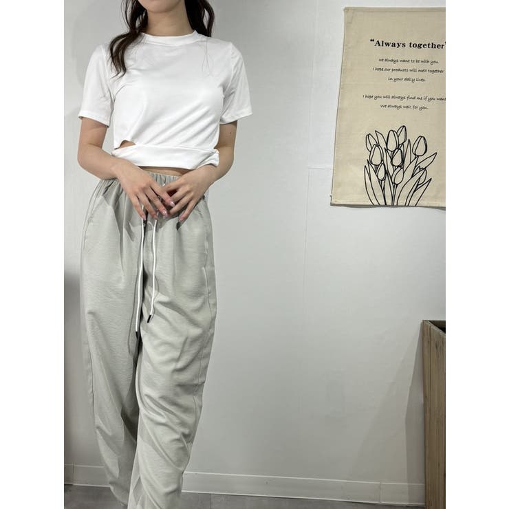 クロップド丈アシンメトリーTシャツ | marcydorn | 詳細画像17 