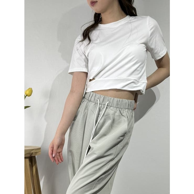 クロップド丈アシンメトリーTシャツ | marcydorn | 詳細画像19 