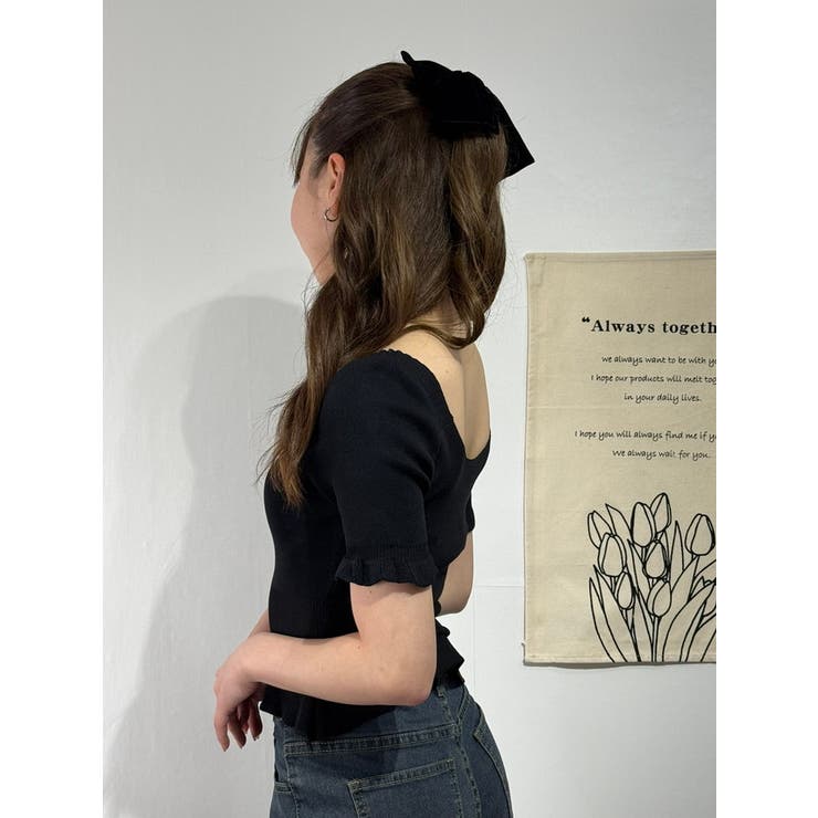 ペプラムデザイン リブトップス レディース | marcydorn | 詳細画像19 