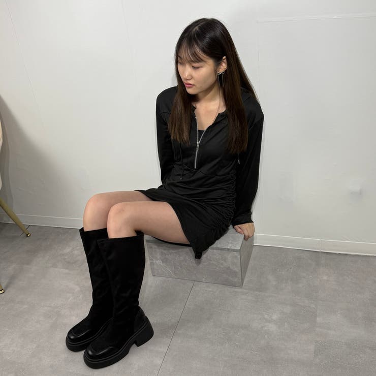 フーディタイト ジップアップワンピース | marcydorn | 詳細画像41 