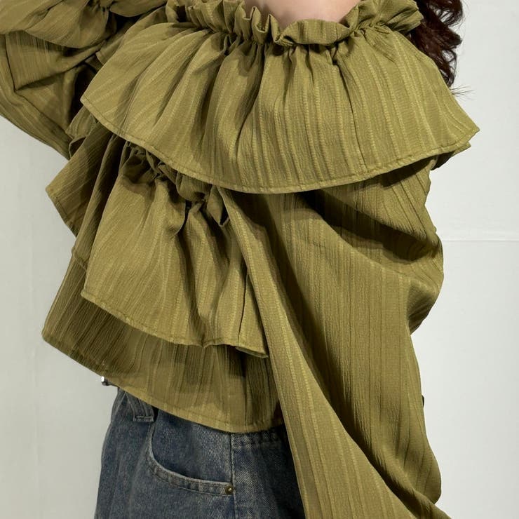 フリルスリーブ オフショルブラウス オフショルダー | marcydorn | 詳細画像34 