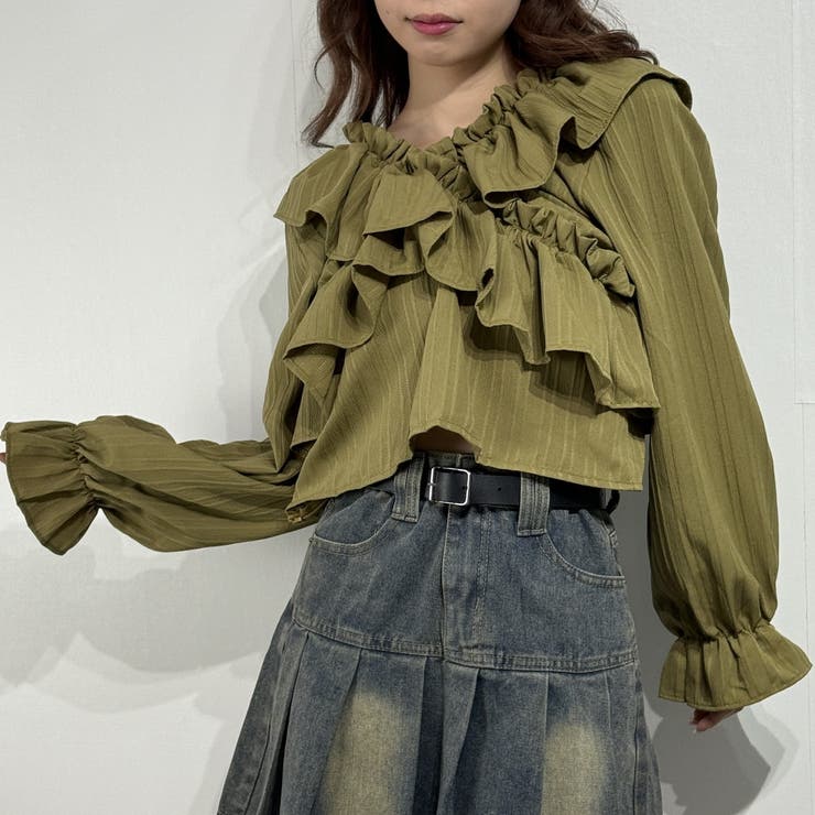 フリルスリーブ オフショルブラウス オフショルダー | marcydorn | 詳細画像43 